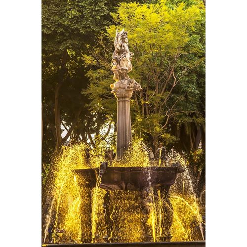 Zocalo Plaza-Puebla-Mexico Fountain built in 1777
